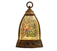Veilleuse musicale avec batterie - Lanterne à boule de neige d'hiver | Décorations de Noël d'intérieur | Pour fêtes d'anniversaire, vacances, bureau, maison, chambre, bureau, personnes âgées