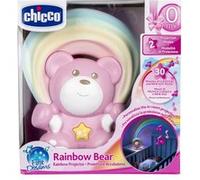 Chicco Veilleuse projecteur musicale Ourson Arc-en-ciel Rose