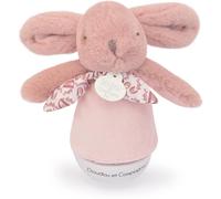 Veilleuse musicale culbuto rose Lapin Doudou (24 cm)