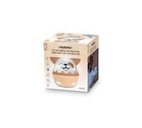 Bigben Veilleuse musicale sans fil Max (Chien) – Projection 360° – 8 mélodies – USB‑C – Marron/Blanc