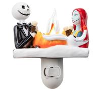 Veilleuse Nightmare Be Christmas - Feu de camp vacillant 2025 - Décorations d'Halloween - Veilleuse d'intérieur - Jolie décoration d'Halloween