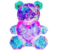Veilleuse ours 23 x 18 x 30 cm lampe LED colorée avec cœur veilleuse décorative pour chambre d'enfant mignonne pour adultes et enfants pour Noël Style 2