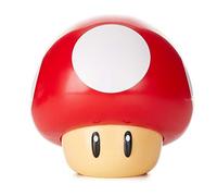 Paladone Veilleuse Champignon Super Mario – Rouge, silicone, avec son, à piles, 12 cm
