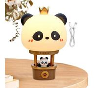 Veilleuse panda, lampe de chevet montgolfière, lampe de chevet à intensité variable, lampe de chambre rechargeable, lampe de table panda, veilleuse d'ambiance, lampe panda mignon, lampe de chevet