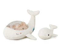 Veilleuse tranquil whale family blanche