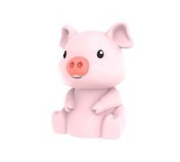 Veilleuse petit cochon rose ï¿½ dï¿½filement de couleurs 9 cm