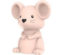 Veilleuse petit rat à défilement de couleurs 9 cm Rose G