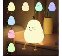 Veilleuse - Poire - 7 Couleurs LED - Rechargeable USB - Silicone