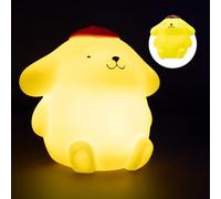 Veilleuse Pompompurin, contrôle tactile, table de chevet, rechargeable | 3 niveaux de luminosité, USB-C, 10h d'autonomie, 16 cm, Sanrio, lampe de bureau ou lampe de chevet, By Blue Sky Studios