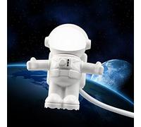 Veilleuse portable alimentée par USB en forme d'astronaute Lampe de bureau pour lampe de bureau LED 5 V pour ordinateur PC éclairage espace lampe de table lampe de bureau boule clip placard projecteur
