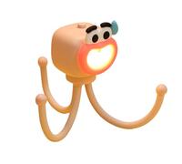 Veilleuse Poulpe - Lampe LED Portable 3x14 cm, Design Mignon en Silicone ABS PVC, Support réglable avec Support de téléphone | Veilleuse de chevet créative pour, adultes, bureau, chambre à cou