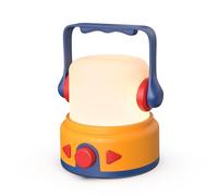 Veilleuse pour enfants avec haut-parleur Bluetooth et lecteur d'histoire, machine sonore rechargeable 4 en 1 avec minuterie, lanterne de chevet douce avec poignée de traction brevetée pour l'heure du