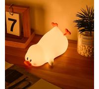 Veilleuse Pour Enfants, Lampe Canard En Silicone Avec 2 Niveaux De Luminosité, Lampe Tactile Kawaii 16 Couleurs Pour La Chambre, Les Filles Et Les Garçons, Les Tout-Petits, La Chambre D'enfant