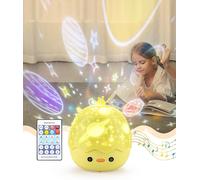 Veilleuse Pour Enfants, Projecteur D'étoiles, Veilleuse Musicale Rotative À 360 ° + Haut-Parleur Bluetooth + Minuterie + Télécommande, Veilleuse Led Ciel Étoilé Pour Bébé