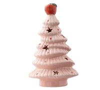 Veilleuse pour sapin de Noël, joli sapin de Noël en céramique avec dessus de pommes, décoration de table de chambre à coucher de vacances