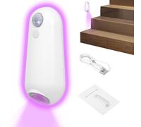 Veilleuse pour toilettes - Lampe de nuit activée par le mouvement - 8 couleurs changeantes USB pour animal domestique, placard, chevet, couloir, chambre d'enfant