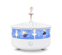 Trousselier - Veilleuse - Projecteur d'Etoiles Ballerine 14 Cm - Musical - Détection des Pleurs - Rechargeable USB