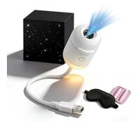 Veilleuse Projecteur Galaxie 2-En-1, Veilleuse + Projecteur Galaxie, Luminosité RéGlable, Rotation à 360° Et Alimentation Usb. IdéAle Pour La Voiture Et La Chambre, Pour Adultes Et Enfants (5 Slides)