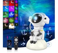 Veilleuse Projecteur Galaxie Astronaute LED - Ciel Etoile Nébuleuse - Lampe de projection - Haut-parleur Bluetooth - télécommande