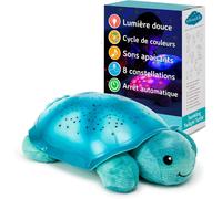 Veilleuse Projecteur Océan Avec 2 Bruits Blancs Et 2 Sons Apaisants Réglages Réglables Capteur De Cri Tortue Tranquille ¿ Aqua (Rechargeable)
