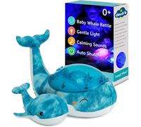 Veilleuse Projecteur Océan Avec 2 Bruits Blancs Et 2 Sons Apaisants Réglages Réglables Capteur De Cri Tortue Tranquille ¿ Aqua (Rechargeable)