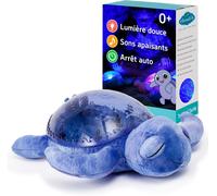 Veilleuse Projecteur Océan Avec 2 Bruits Blancs Et 2 Sons Apaisants Réglages Réglables Capteur De Cri Tortue Tranquille ¿ Aqua (Rechargeable)