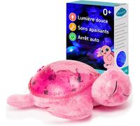 Veilleuse Projecteur Océan Avec 2 Bruits Blancs Et 2 Sons Apaisants Réglages Réglables Capteur De Cri Tortue Tranquille ¿ Aqua (Rechargeable)