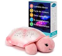 Veilleuse Projecteur Océan Avec 2 Bruits Blancs Et 2 Sons Apaisants Réglages Réglables Capteur De Cri Tortue Tranquille ¿ Aqua (Rechargeable)
