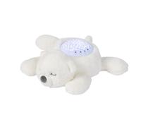 Nattou Veilleuse LED Koala Bear – Projecteur de ciel étoilé, 3 couleurs LED, 5 sons, 26 cm, blanc