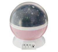 Veilleuse Projecteur Rotative ""Etoile"" 14cm Rose