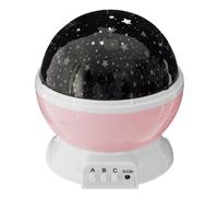 Veilleuse projecteur rotative star rose