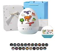 Veilleuse projecteur œuf de dinosaure, rotation à 360, 21 couleurs