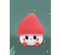 Veilleuse rechargeable fraise blanc TU