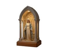 Veilleuse religieuse - Ornement de lampe de dévotion LED décorative | Veilleuse douce et chaude | Veilleuse de dévotion pour bibliothèque, dortoir, café, chambre à coucher, salon, coin lecture, Noël