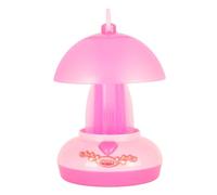 Veilleuse rose mignonne alimentée par piles AA, vibrations douces et chaudes, lampe de bureau en ABS solide pour enfants, décoration de chambre à coucher de jeu