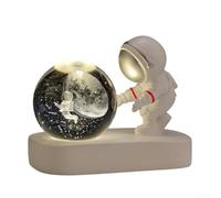 Veilleuse solaire 3D en forme de boule de cristal pour chambre d'enfant, décoration de bureau ou de maison - Création d'un éclairage d'ambiance pour les fans de l'espace (voyage)