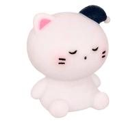Veilleuse Souple Chat H.9cm À Piles Blanc TU