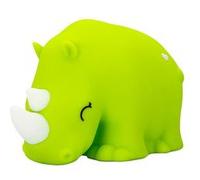 Veilleuse souple en silicone - Scott le Rhinocéros vert G