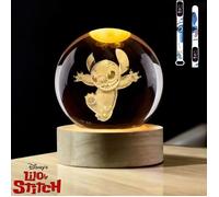 Veilleuse Stitch Ohana Boule + Montre LCD Lilo et Stitch OFFERTE