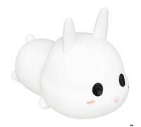 Paris Prix Veilleuse pour enfant Lapin silicone 15 cm Blanc