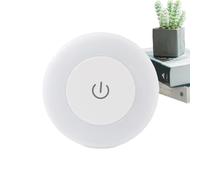 Veilleuse Tactile - Boîtier ABS Rond Rechargeable, Réglage Luminosité Par Tapotement, Éclairage Ambiant Doux Style, Applique Murale Décorative | Chambre Bébé Couloir Usage Soir Confort Orientation
