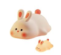 Veilleuse Tactile Lapin En Silicone - Big Face Rabbit Night Light - Lampe De Table En Forme De Lapin Doux Pour Enfant