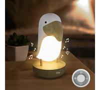 T'nB - Veilleuse avec Sons Relaxants, 6 Bruits Naturels pour la Détente, Télécommande, Minuterie 30 min, Luminosité Réglable, Mode Respiration, Recharge USB - Toucan Blanc