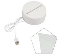 Veilleuse USB avec acrylique transparent et stylo pour écrire des messages, lumière chaude, lampe de bureau pour espaces de travail (transversale)