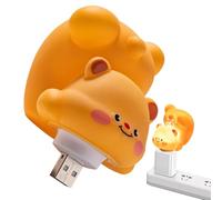 Veilleuse USB Enfant en Forme d'Ours | Forme Ours Commande Vocale Pour L'Éclairage,pour Bureau Chambre à Coucher Salon Salle de Jeux Entrée Hôtel Dortoir Chevet - pour Maison Couloir Bureau Chambre Ta