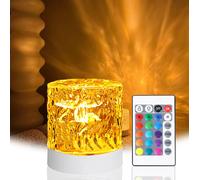 Veilleuse USB Lampe Aurora RGB 3D, Projecteur de vagues d'eau Lampe Led Aurore boréale Avec 16 modes de lumière Dimmable pour chambre à coucher Fête Enfants Chambre Décoration