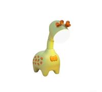 Veilleuse USB rechargeable en forme de girafe, protection des yeux avec fonctions réglables pour la lecture et les activités (vert)
