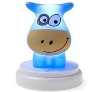 Alecto Veilleuse LED Naughty Cow Design mignon Bleu