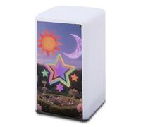 Veilleuse vintage en forme de soleil, lune et étoiles, petite lampe de table portable, alimentée par piles, veilleuse pour chambre à coucher, couloir, cuisine, bar