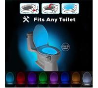 Veilleuse WC - SHOP-STORY - Multicolore - LED 1W - Détecteur de mouvement - 8 Couleurs